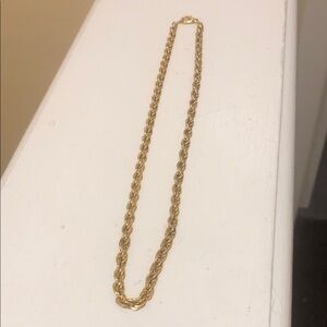 18kg Plated Rope Chain Necklace - Women Jewelry